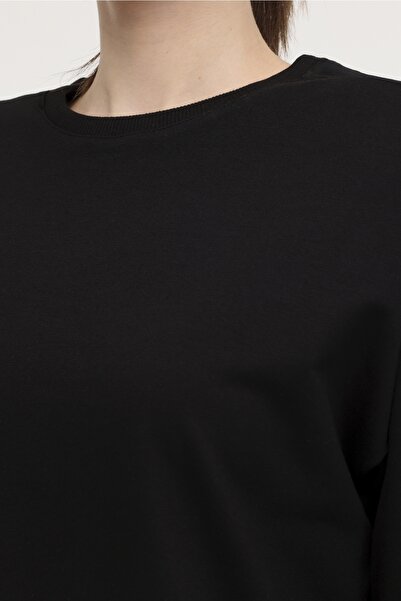 Kinetix WB C NECK 16SN82 3PR Siyah Kadın Sweatshirt