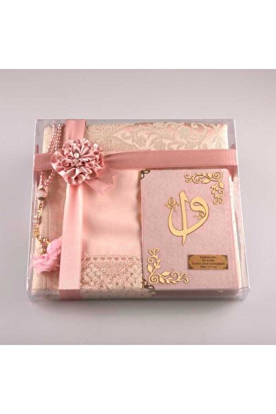 Hayrat Neşriyat Şal + Seccade + Tesbih + Kuran Hediye Seti (çanta Boy, Kadife...