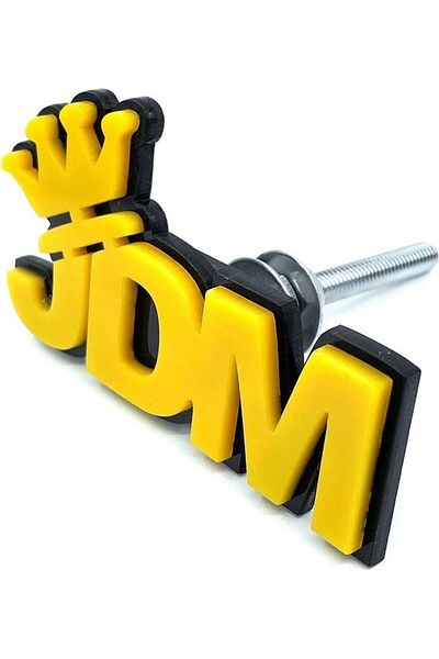 BALP Jdm King Crown Γωνιακό Κλείστρο Εθνόσημο Κίτρινο Μαύρο