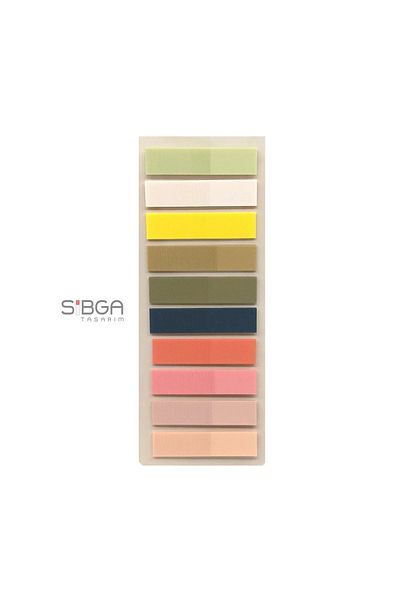 sibga tasarım Transparent Colored Postit Post-it Post ItBookmark Bookmark Postit Sticker Note Paper 200 Sheets