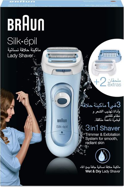 Braun Silk-épil - Shave and exfoliate, Wet&Dry, Maximum thoroughness, Replaceable battery - LS 5160