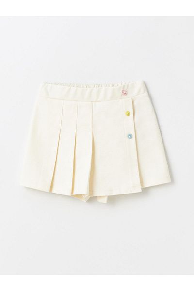 LC Waikiki Elastic Waist Shorts Skirt for Baby Girl