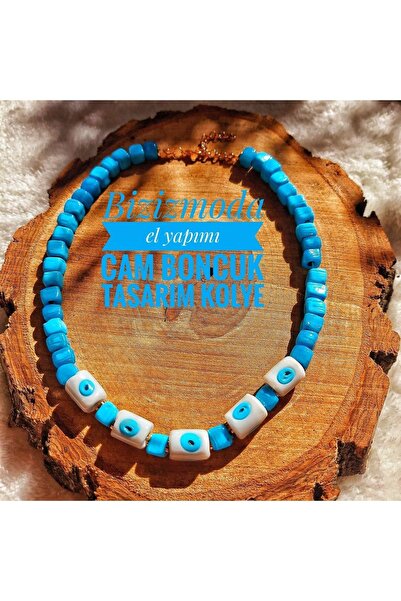 bizizmoda Bodrum Glass Bead Evil Eye Bead Eye Necklace