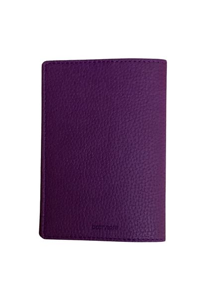 Smyrna Acar Mira Vegan Leather Passport Cover Passport Holder Textured Purple