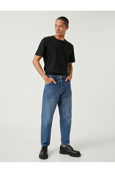 Koton Weite Denim-Hose mit lockerer Passform – Steve Jean