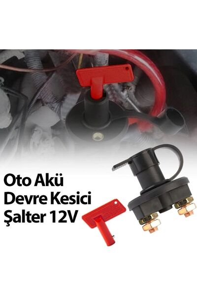 SKAUTO Plastik Akü Elektrik Devre Kesici Şalter 12V - 24V