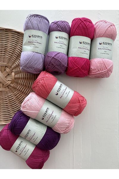 Filyarn BibuPunch Filyarn Baby Cotton 8 Piece Thread Set - collection