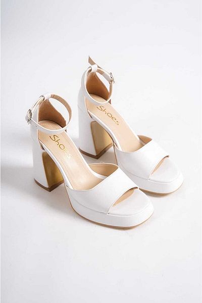 Miss Angel Women's Sedef High Platform Heeled Evening Dress Shoes
