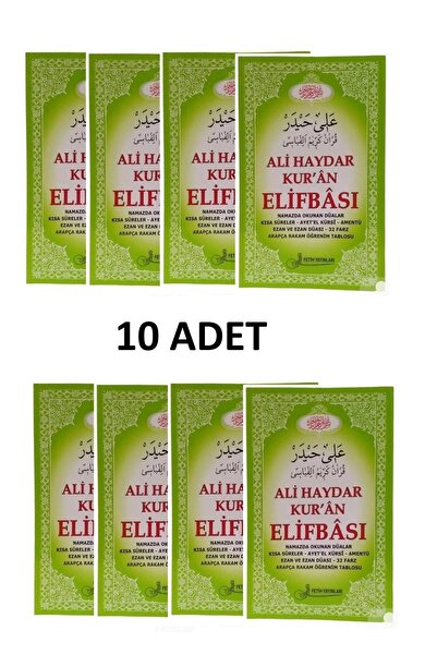 Fetih Yayınları Ali Haydar Kur'an Elifbası --10 Adet