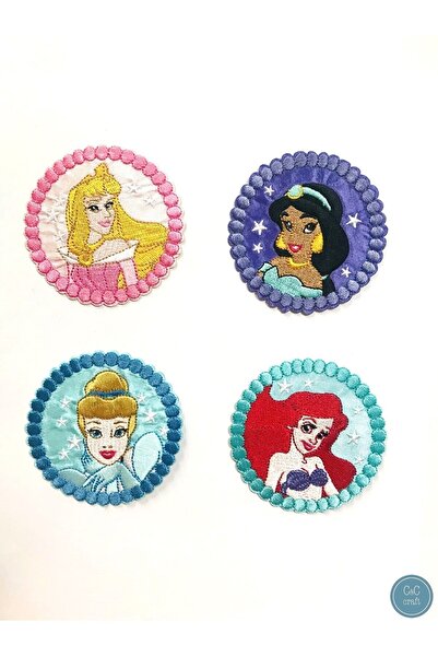 DİSNEY PRİNCESS Iron-Stick Embroidered Arma-Patch-Patch- Princess Series (ORIGINAL LICENSED PRODUCT)