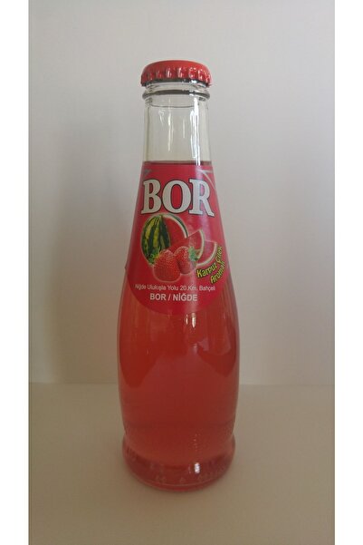 Bor 200 ml Karpuz Çilek Aromalı Gazlı Içecek 24 Lü