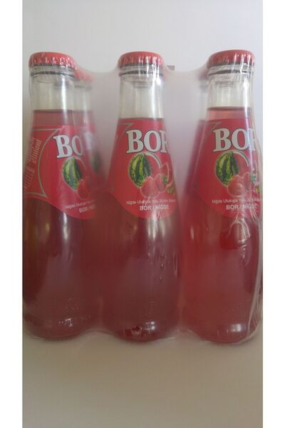 Bor 200 Cc Karpuz & Çilek Aromalı Gazlı Içecek 6 Lı