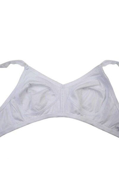 NBB Γυναικείο λευκό χτενισμένο βαμβακερό σουτιέν 351