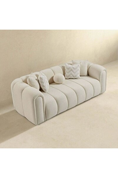 Pablohome Bonita Kanepe - Bonita Ekru Kanepe - Üçlü Kanepe