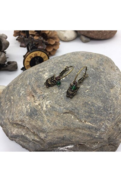 Porsuk Alternatif El Yapımı Etnik Otantik Bohem Baykuş Küpe