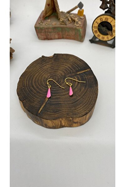 Porsuk Alternatif اليدوية العرقية أصيلة الهبي الوردي انخفاض الأقراط المينا