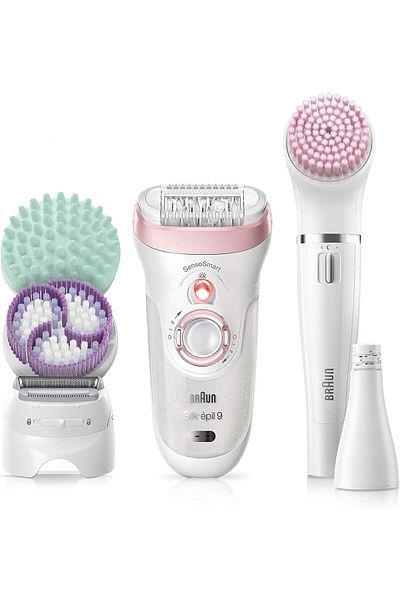 Braun Silkepil 9 SensoSmart, 4 in 1, SmartLight, Extra wide pivoting  head, MicroGrip - SES 9985 BS