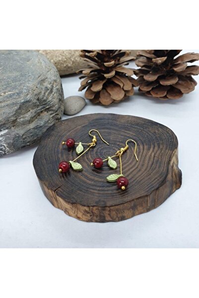 Porsuk Alternatif اليدوية العرقية أصيلة الهبي البوهيمي الكرز الأقراط