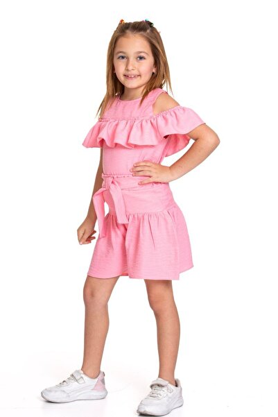 TİJK Girl's Shorts Set - Windowed Shoulders