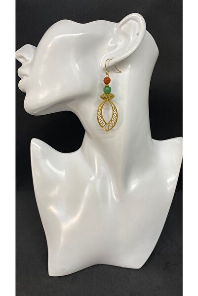 Porsuk Alternatif Handmade Ethnic Brass Women's Earrings