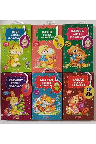 Yakamoz Yayınları مجموعة حكايات معطرة 6 كتب. متوسط ​​الطول ملون مع إشارة مرجعية.