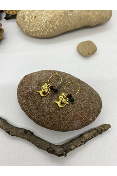 Porsuk Alternatif El Yapımı Kedi Figür Küpe