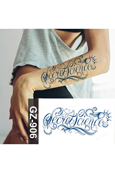 Tattoo 1 Ay Kalıcı Gerçekçi Geçici Yazılı 12 Saat Sonra Kararan Geçici Dövme ...