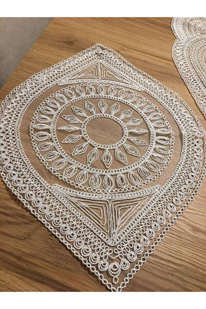 SosyeteDükkanı Sosyete Dükkanı GRi Oval Peçete Sunumluk 2li (40x60)