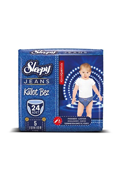 Sleepy 5 Numara Junior (24 Adet) (11-18 kg) Jeans Külot Bez