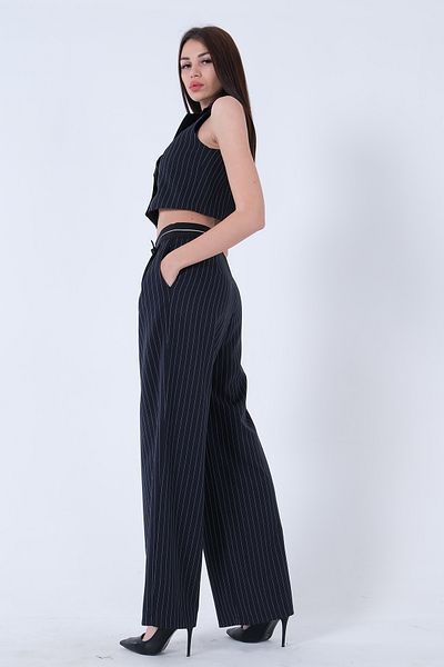 Feminist Vest Suit Navy Blue0301099