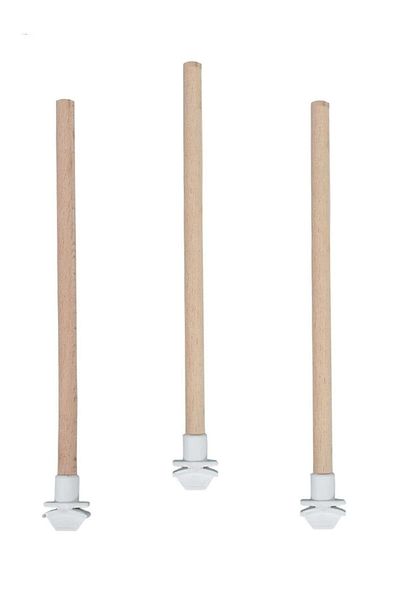 Petistera 3-Piece Smooth Wooden Budgie Perch 25 cm