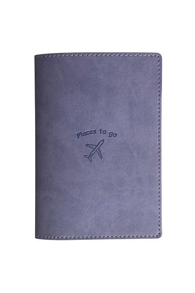 Smyrna Acar Mira Thermo Leather Passport Case Passport Holder Lilac