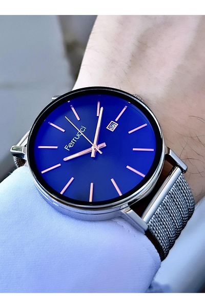 Ferrucci Men's Wicker Strap Wristwatch