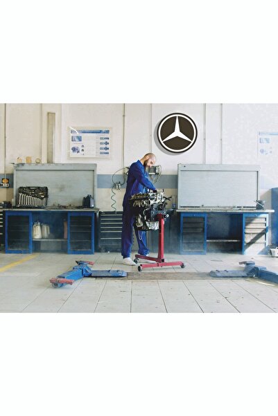 Uyarstrafor Mercedes Araç Logosu Dekoratif Duvar Süsü
