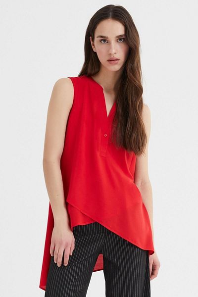 STELLA PULVIS Sleeveless Long Back Blouse