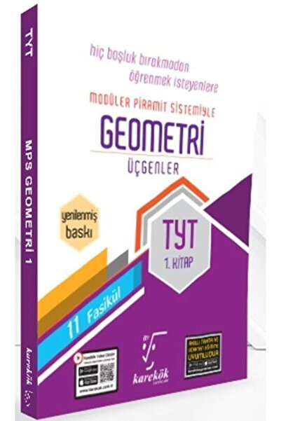 Ankara Kitap Merkezi TYT Geometri Üçgenler 1. Kitap MPS 11 Fasikül Karekök Ya...