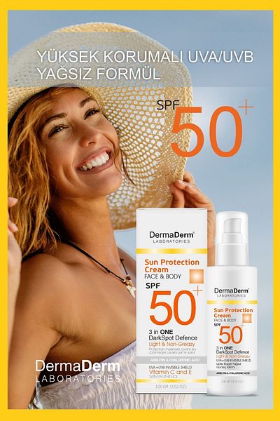 DermaDerm SPF50+ Sunscreen - Anti-Blemish 100Ml, 4 Pieces