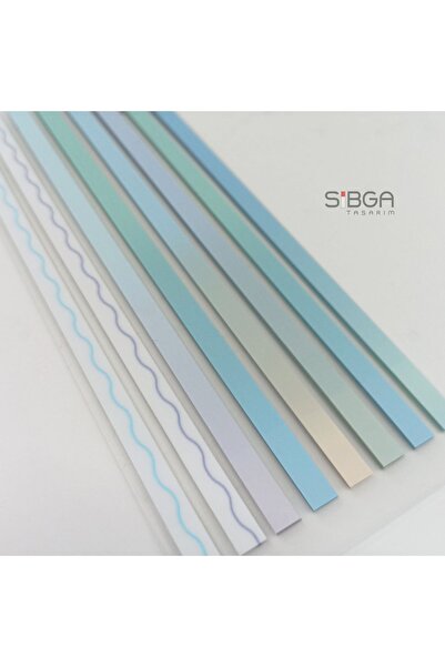 sibga tasarım İnce Uzun Şerit Şeffaf Renkli Postit Post-it Post It. Kitap Ayr...