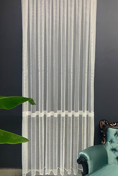 Guzcahome Polyester Örme File Bantlı Model Tül Perde