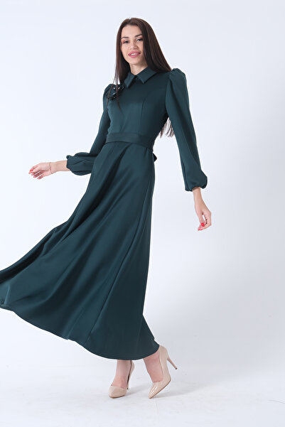 Feminist Ζώνη Δέσιμο Φαρδύ Φόρεμα Emerald 4593260