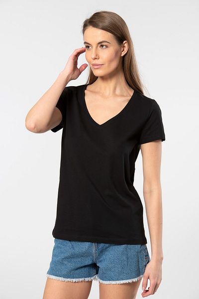 Wtshirt Tricou Milano Basic Deep V-Neck - 100% bumbac