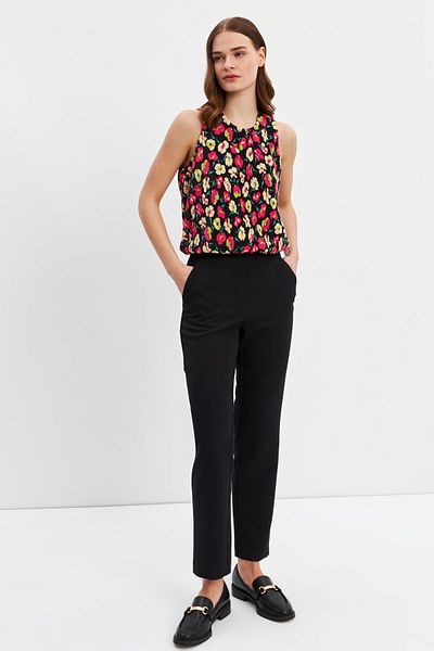 STELLA PULVIS High Waist and Black Carrot Pants - Elastic Waist