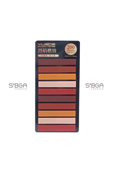 sibga tasarım Transparent Colored Postit Post-it Post ItBookmark Bookmark Postit Sticker Note Paper 200 Sheets