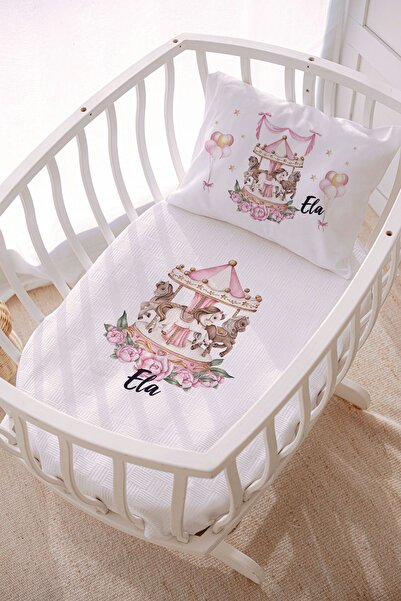 Lilabio İsme Özel 70x120 Park Yatak Ve Anne Yanı Pike Seti