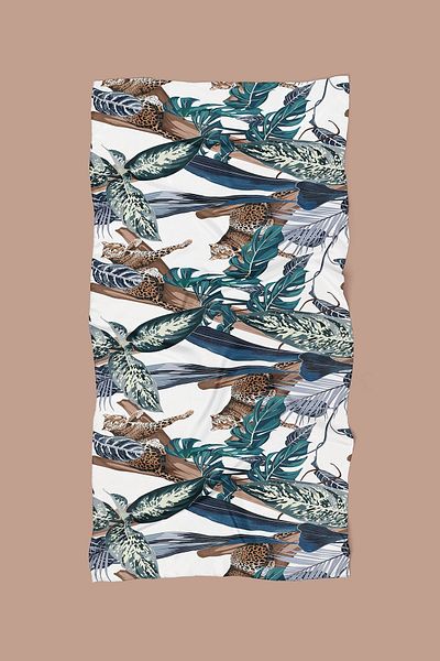 Pilloveland Leopard Print Long Chiffon Pareo - Φόρεμα παραλίας, κοντό και μακρύ εναλλακτικό - 100*150 cm
