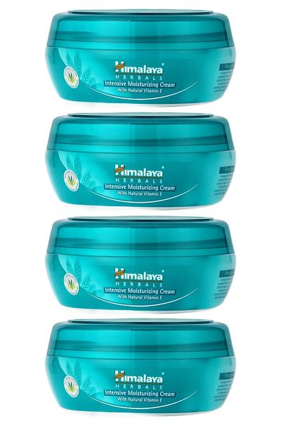 Himalaya Since 1930 Intensive Moisturizing Cream - Almond Oil, Wheat Seed and Vitamin E, 50 ml 4 Pieces