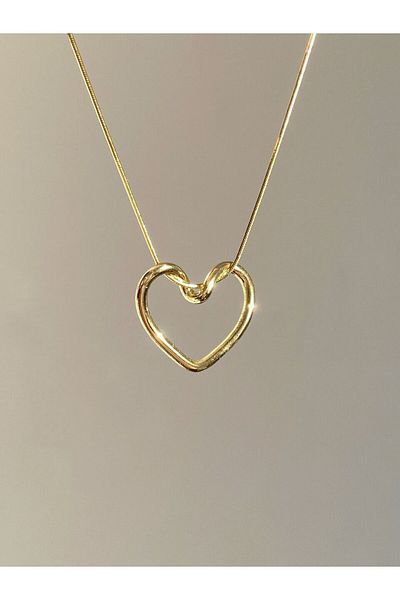 MOD10 316l Steel - Heart Knotted Necklace
