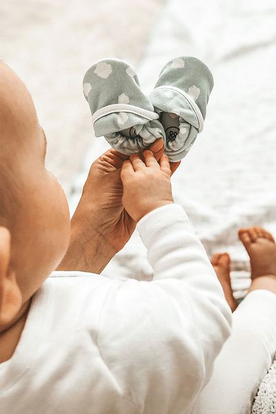 Lilabio Cotton Non-Slip Sole Baby Booties