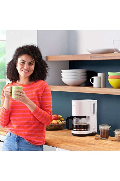 Braun Coffee Maker Breakfast 1,1000W, 10/15 cups, Auto shut-off - White - KF 1100