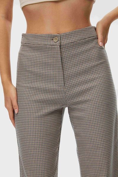 STELLA PULVIS Gingham Wide Leg Women's Trousers